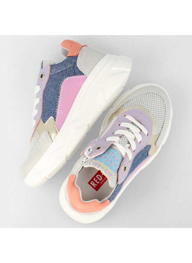 Red Rag - Girls low cut sneaker laces - Beige combi