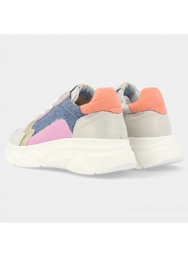 Red Rag - Girls low cut sneaker laces - Beige combi