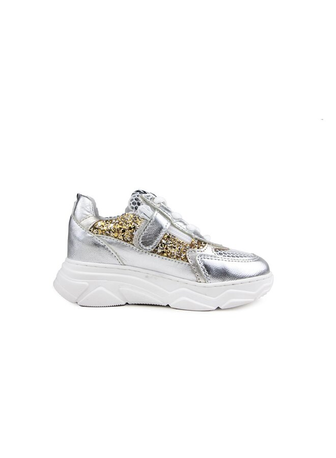 Red Rag - Girls low cut sneaker laces - Silver