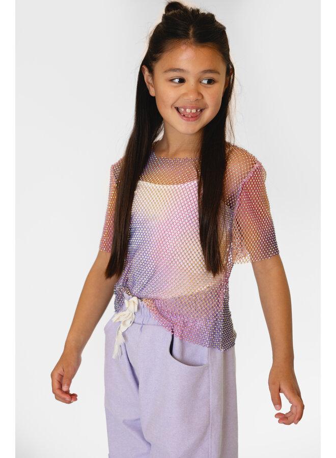Salty Stitch - Glitter tie dye tee