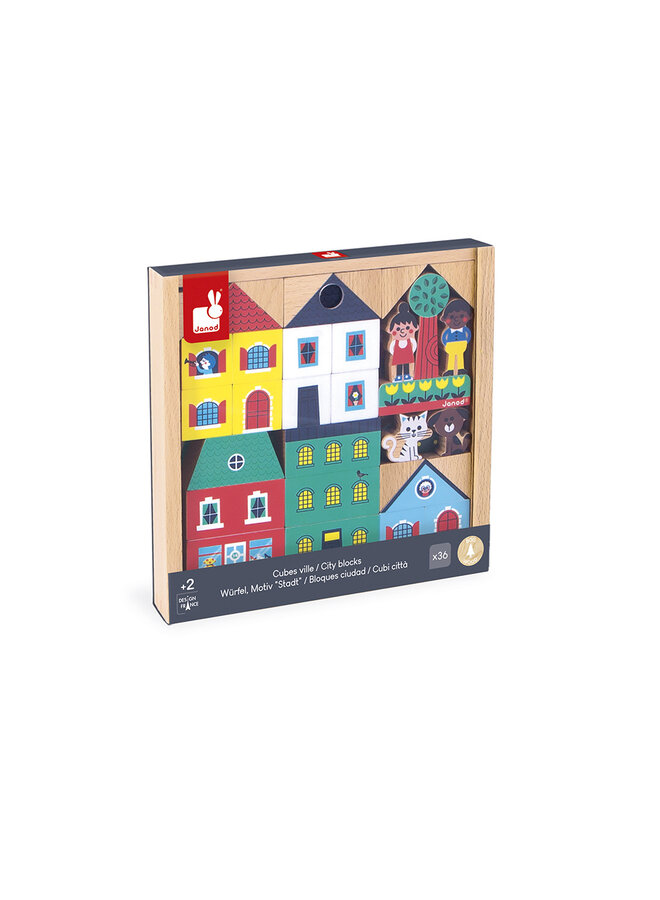 Janod - 5917 Crossroads - Blokkenset de stad