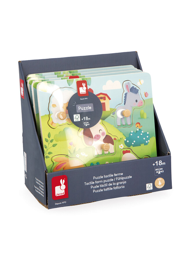 Janod - 7129 Puzzel - Voelpuzzel boerderij