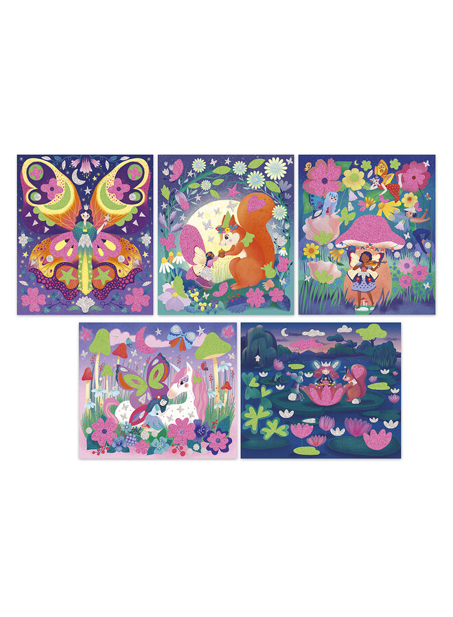 Janod - 9174 Atelier - Magic Fairies - Stickers en zand