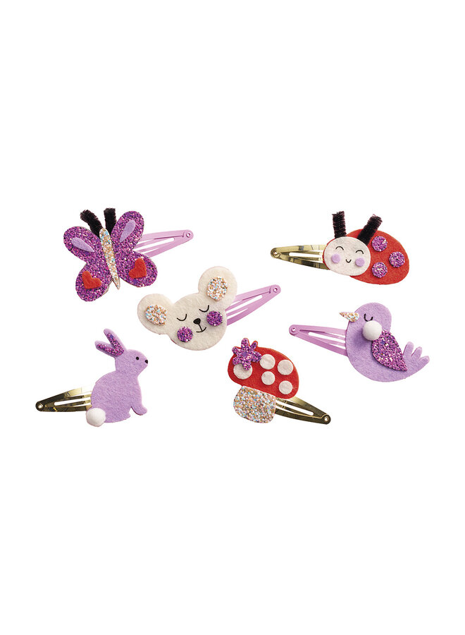 Janod - 9179 Atelier Bijoux - Haarspeldjes glitter bloementuin