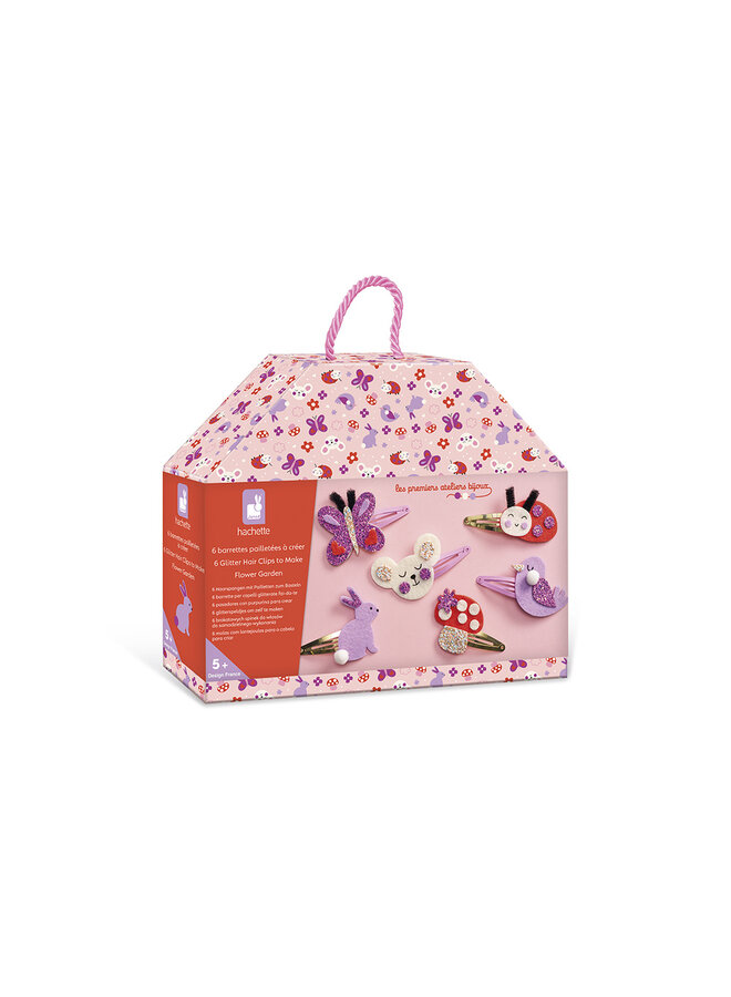 9179 Atelier Bijoux - Haarspeldjes glitter bloementuin