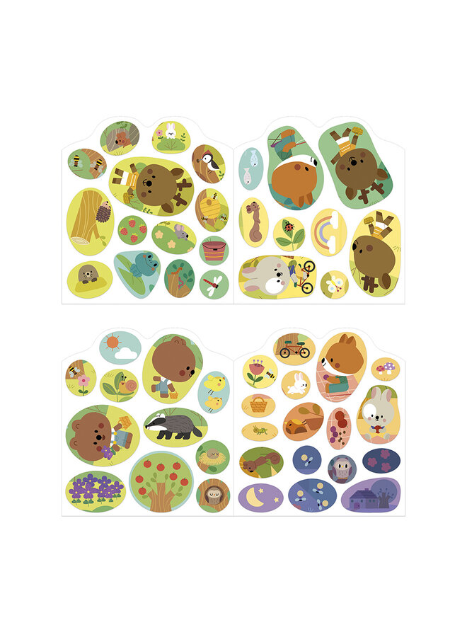 Janod - 9200 Stickerboek - Het bos