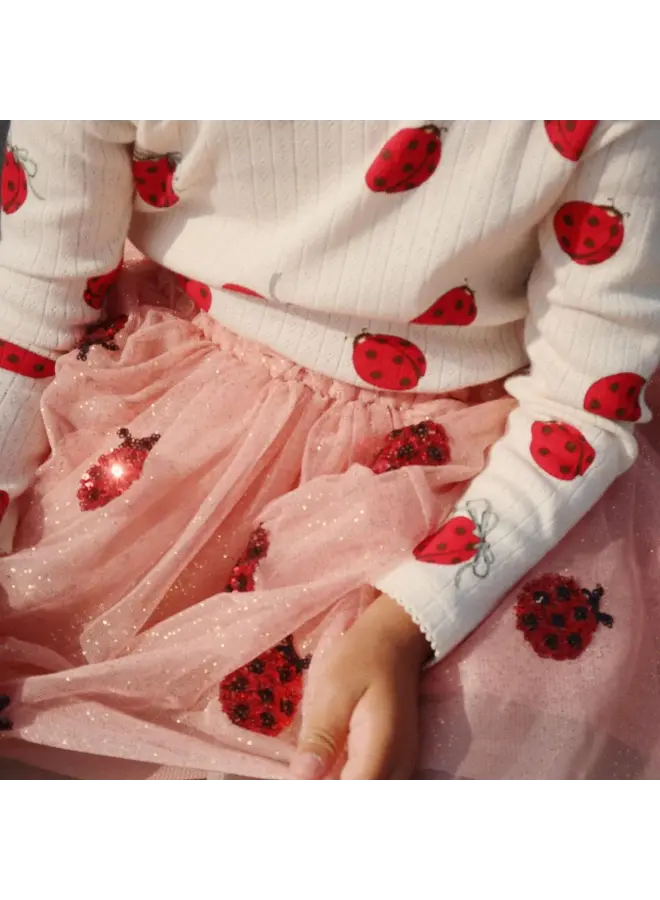 Konges Sløjd - Yvonne ladybug skirt - Ladybug sequin
