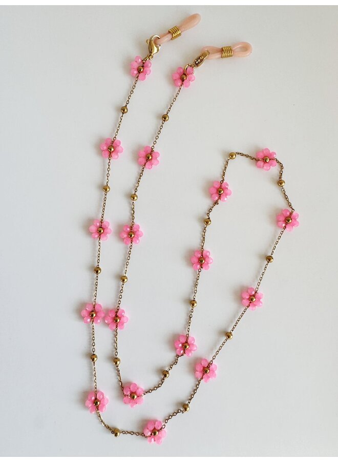 Brillenkoordje flower roze