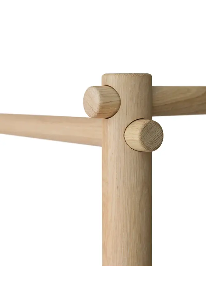 Oliver Furniture - Camp canopy bed, white/oak