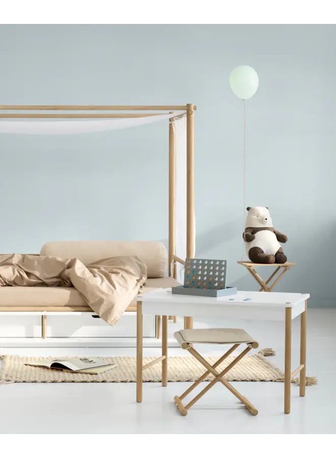 Camp junior stool, oak/undyed