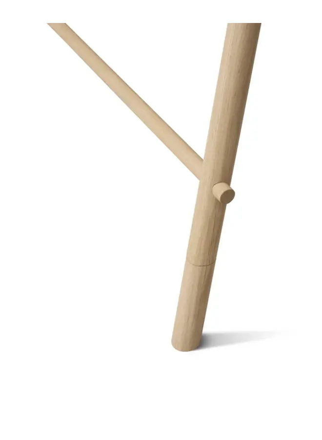 Oliver Furniture - Camp junior desk adjustable, white/oak