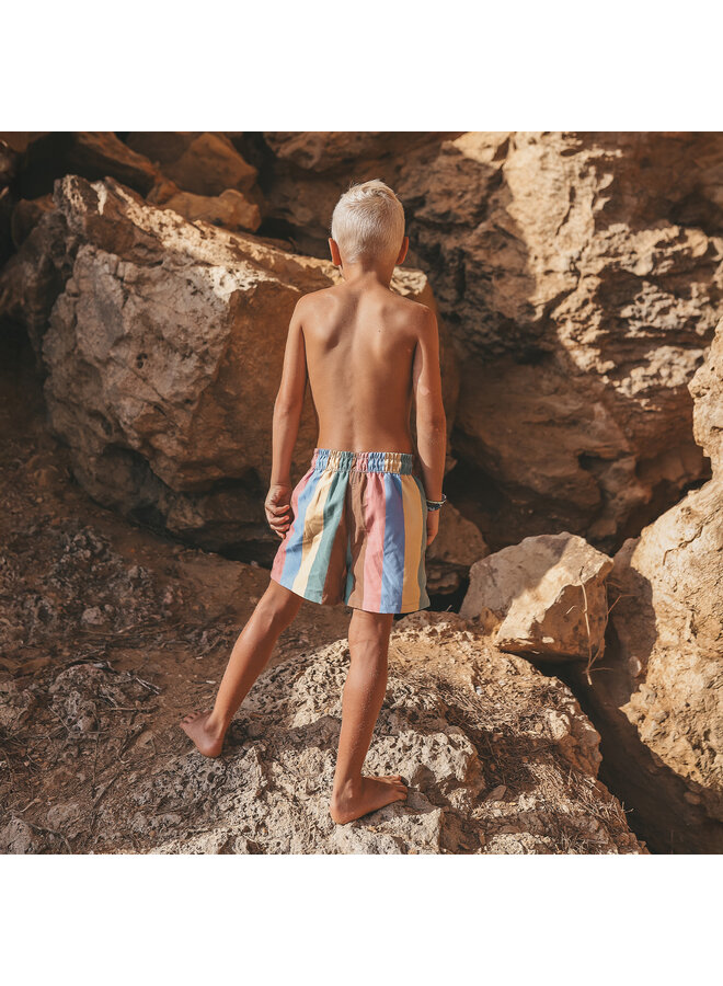 Salted Stories - Swim shorts – Multi stripe