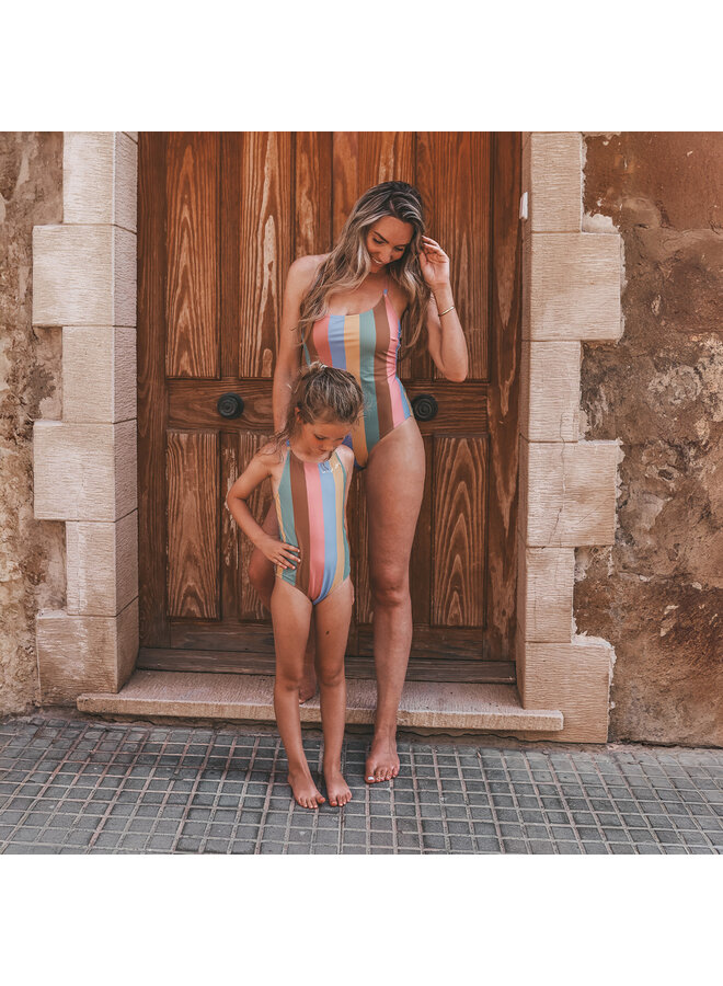 Salted Stories - Swimsuit – Multi stripe