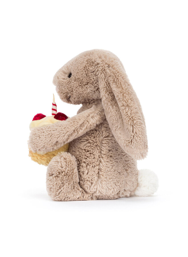 Jellycat - Bashful Beige Bunny ‘Birthday’