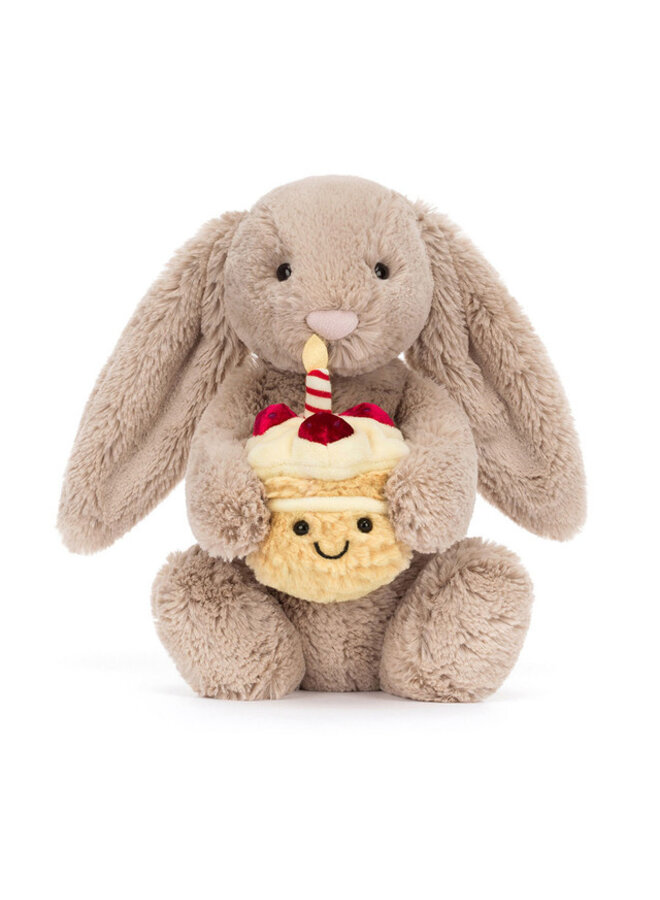 Jellycat - Bashful Beige Bunny ‘Birthday’
