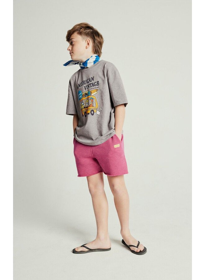American Vintage - Doven shorts - Geranium fluo surteint