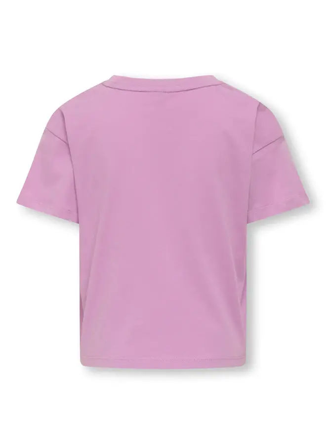 Kids Only - Maiken cropheart short sleeve top – African violet