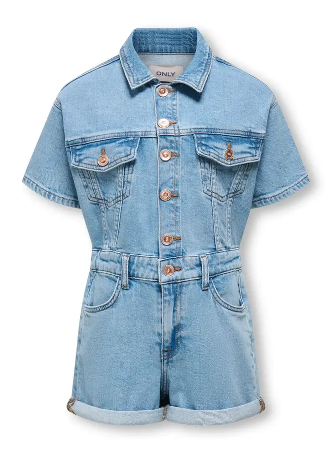 Kids Only - Castel playsuit denim – Medium blue denim