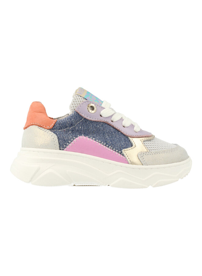 Red Rag - Girls low cut sneaker laces - Beige combi