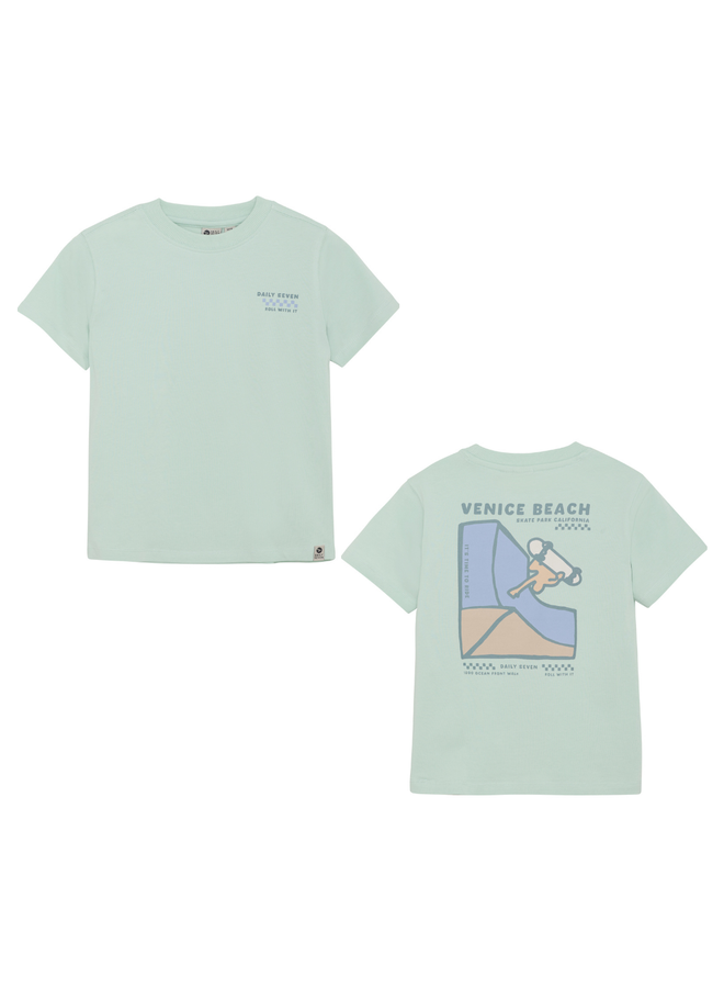T-shirt backprint - Aqua foam