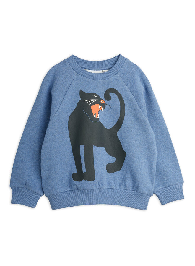 Panther melange sweatshirt – Blue