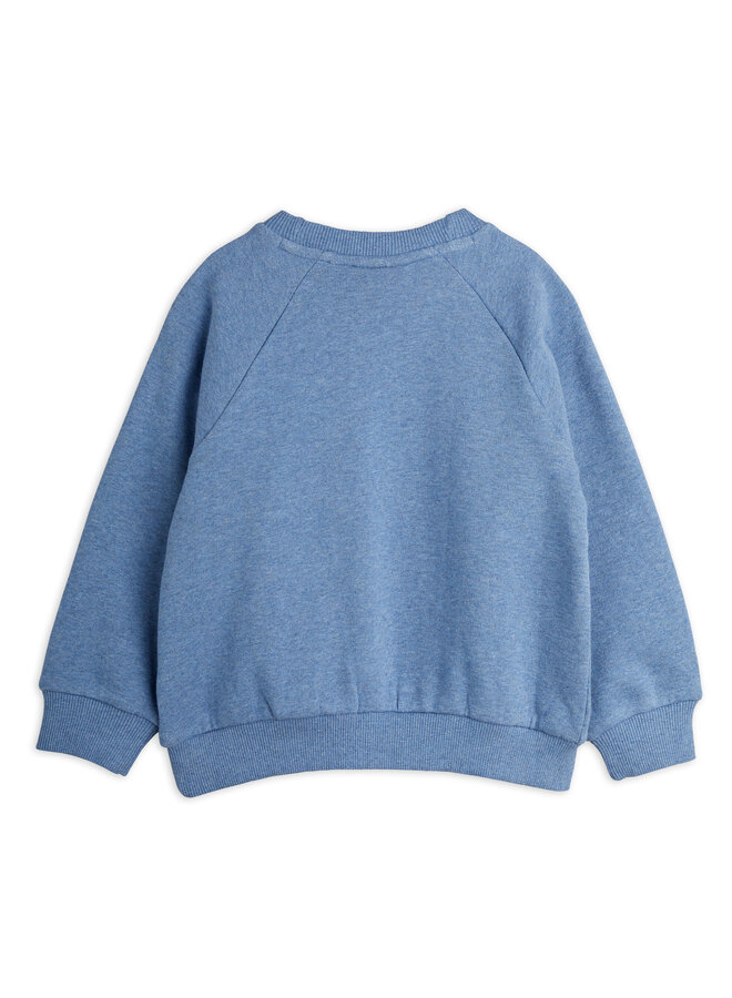 Mini Rodini - Panther melange sweatshirt – Blue