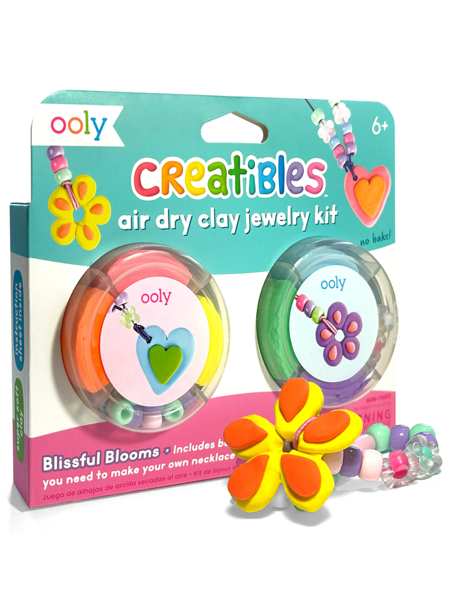 Ooly - Creatibles air dry clay jewelry kit - Blissful blooms