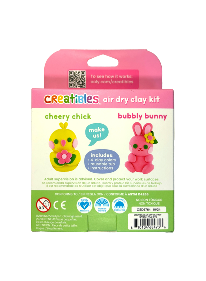 Ooly - Creatibles air dry clay BFFs kit - Garden pals