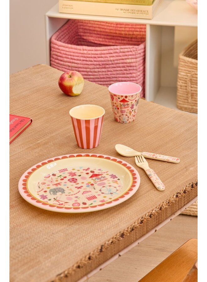 rice - Kinderbeker klein – Roze – Fun fair print