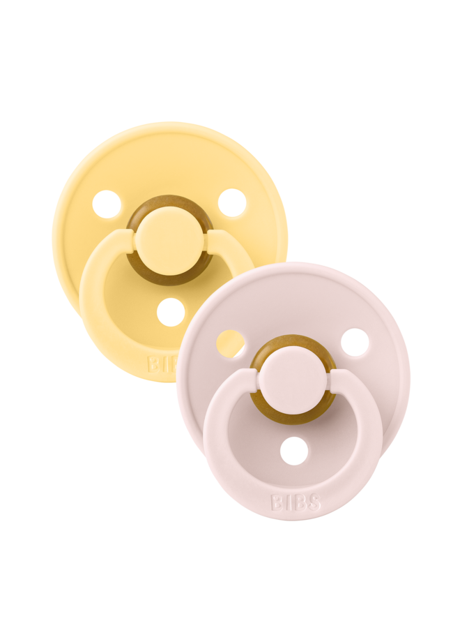 Bibs - Colour 2 pack – Pale butter/Petal – Maat 2