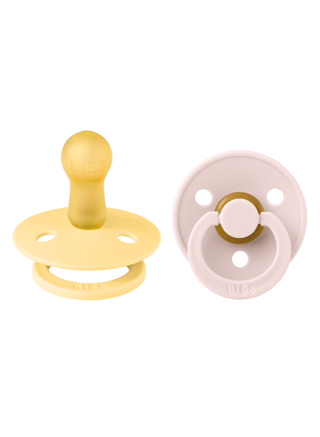 Bibs - Colour 2 pack – Pale butter/Petal – Maat 2