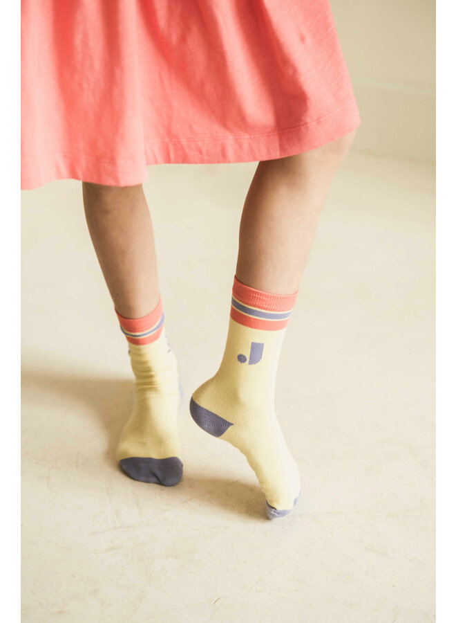 Jenest - Bird socks - Light sunny yellow