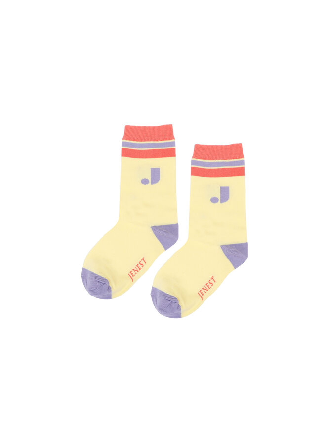 Bird socks - Light sunny yellow