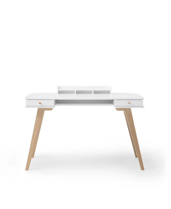 Oliver Furniture - Wood desk 72,6 cm, white/oak