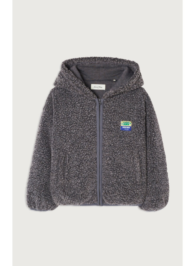 Hoktown hooded jacket – Charcoal melange