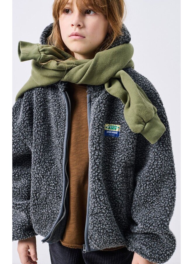 American Vintage - Hoktown hooded jacket – Charcoal melange