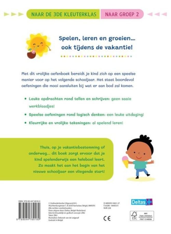 Deltas - Vakantie oefenpret – Leuke tel- en schrijfoefeningen (naar groep 2)