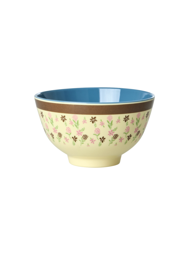 Kleine melamine kom – Crème hacienda flower print
