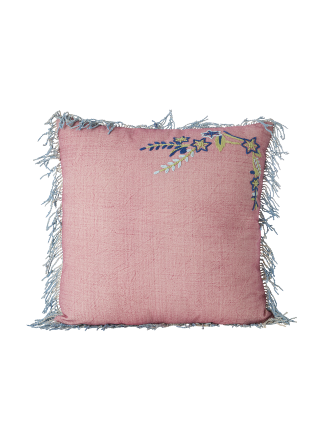 Vierkant katoenen kussen – Koraal