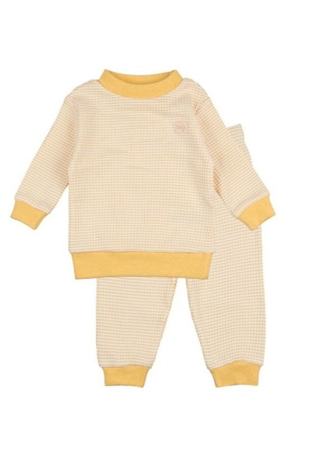Pyjama wafel – Yellow ochre
