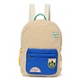 Studio Noos - Teddy midi backpack - Ecru/Cobalt