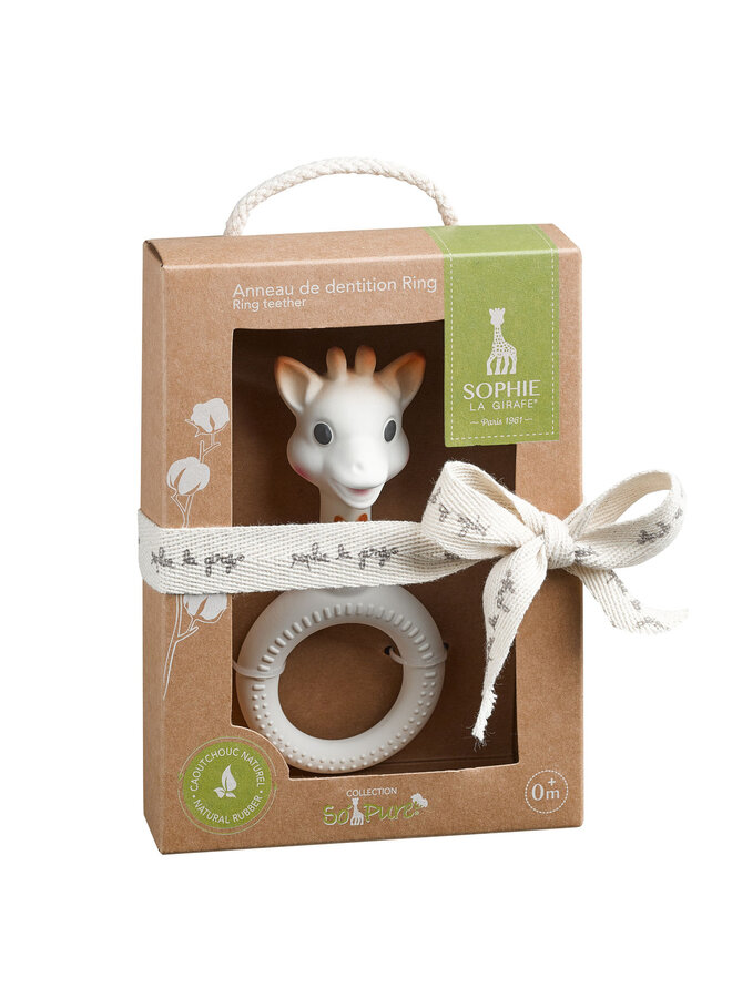 Sophie de Giraf - So'Pure bijtspeeltje met ring