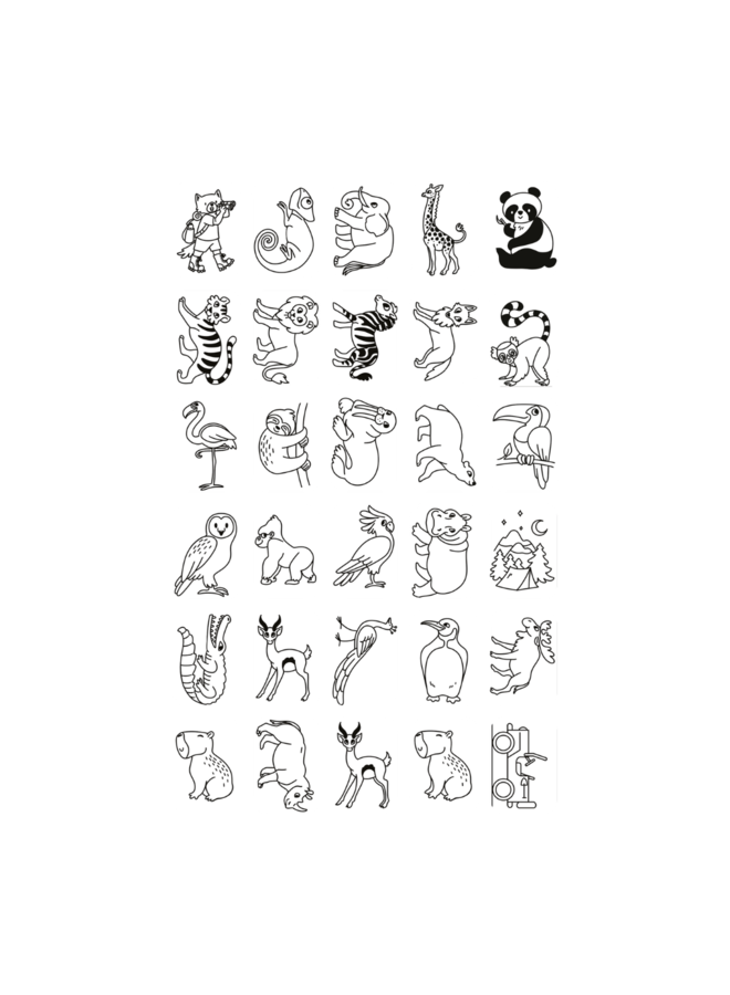 Kidywolf - Refill Kidydraw-Mini - Er was eens & Dieren