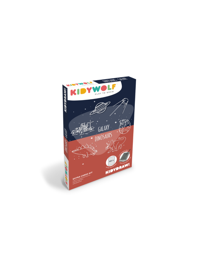 Refill Kidydraw-Mini - Dinosaurs & Galaxy