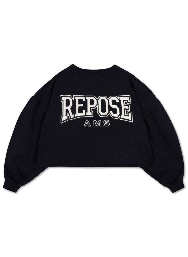 Repose AMS - Crop heart sweater - Graphic night