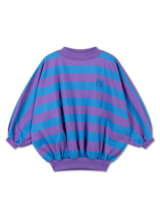 Iris crop sweater - Cool pool violet blue