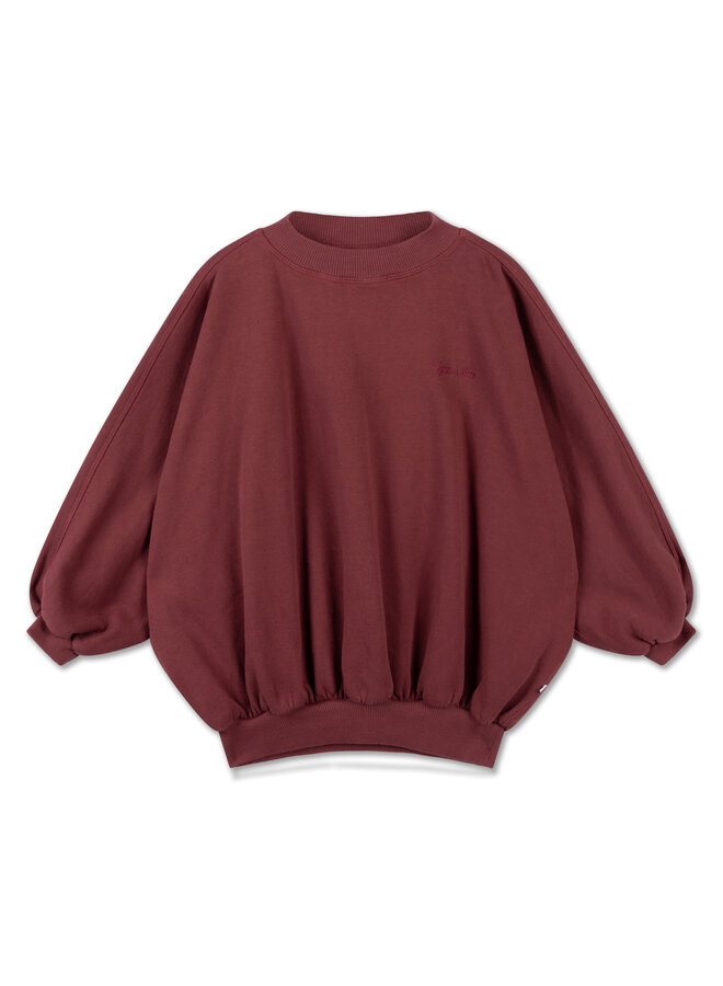 Iris crop sweater - Royal burgundy