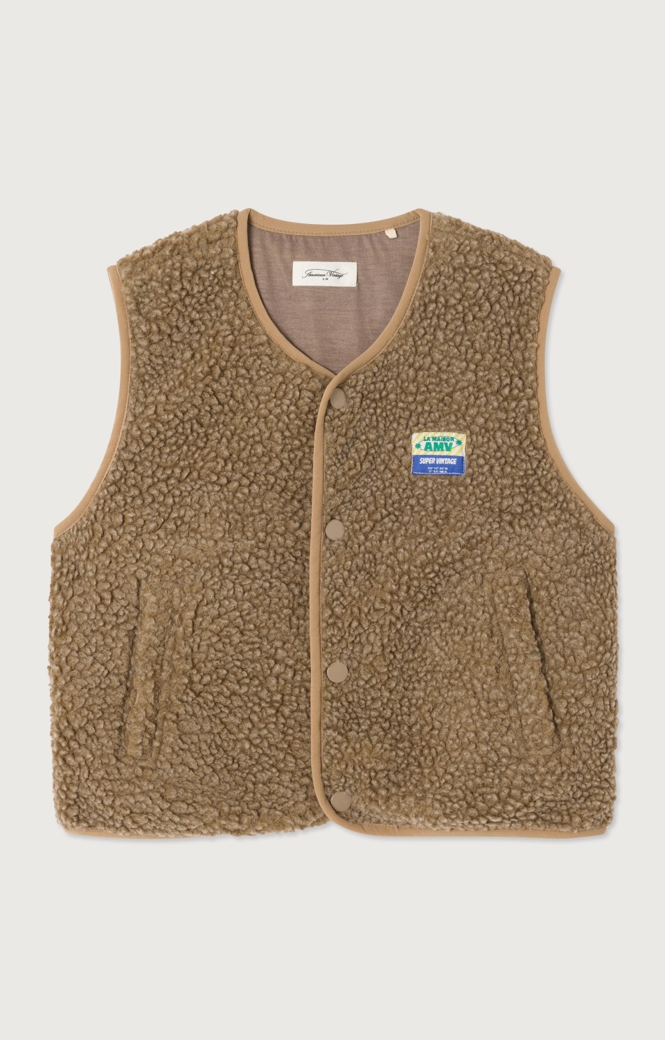 American Vintage - Hoktown vest – Muscade chine
