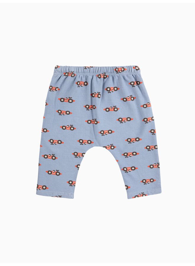 Bobo Choses - Race car all over jogging pants - Light blue