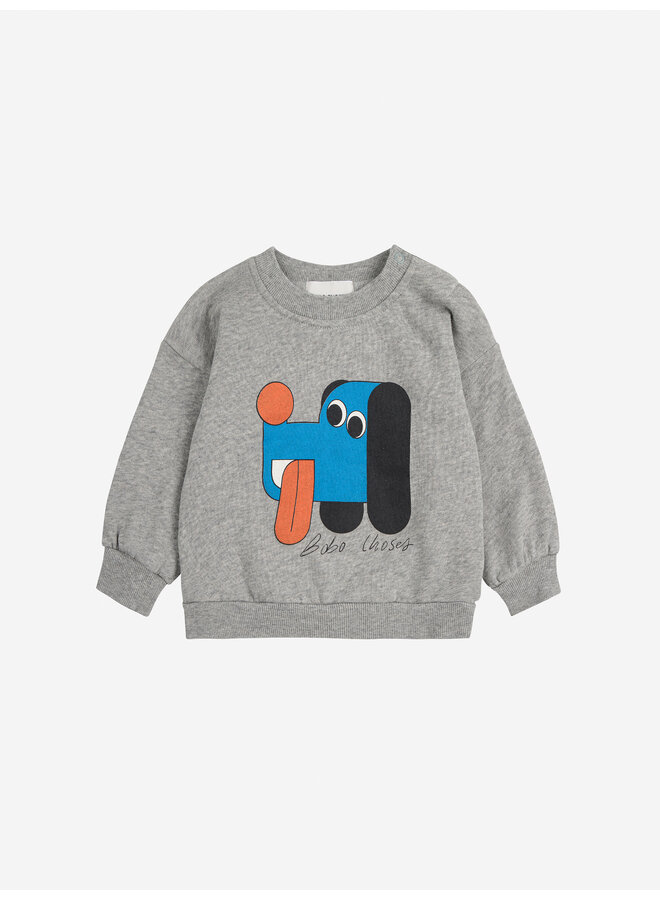 Doggy mate sweatshirt - Light heather grey